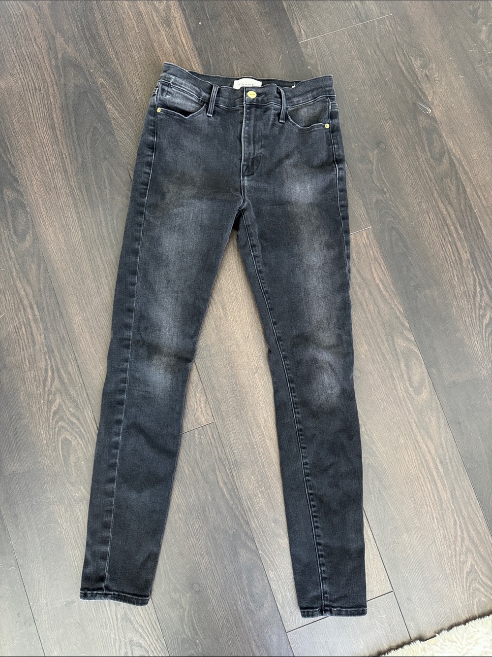 FRAME Grey Skinny Jean 25